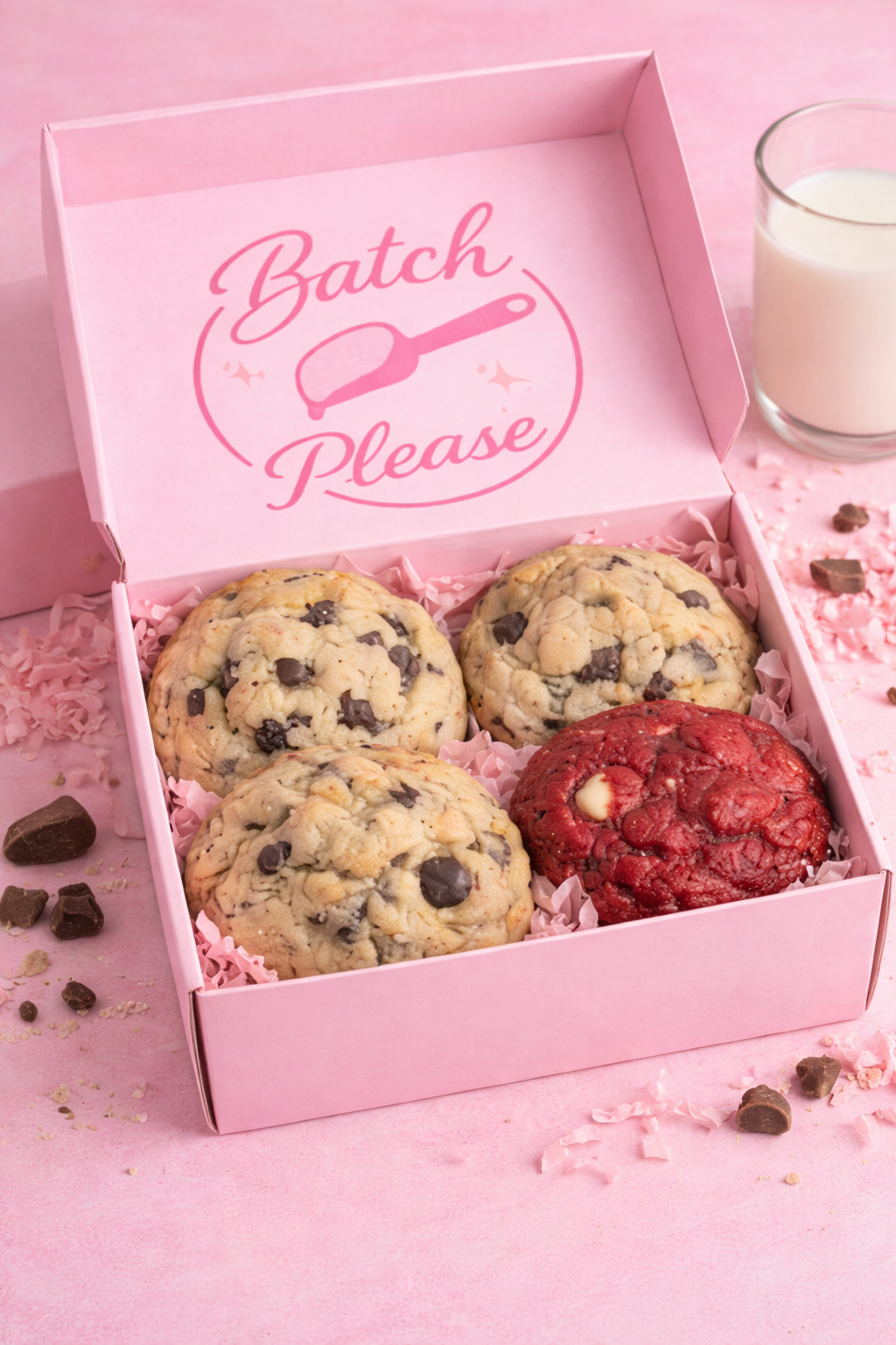 4 Pack Cookie Box- Code 4pack