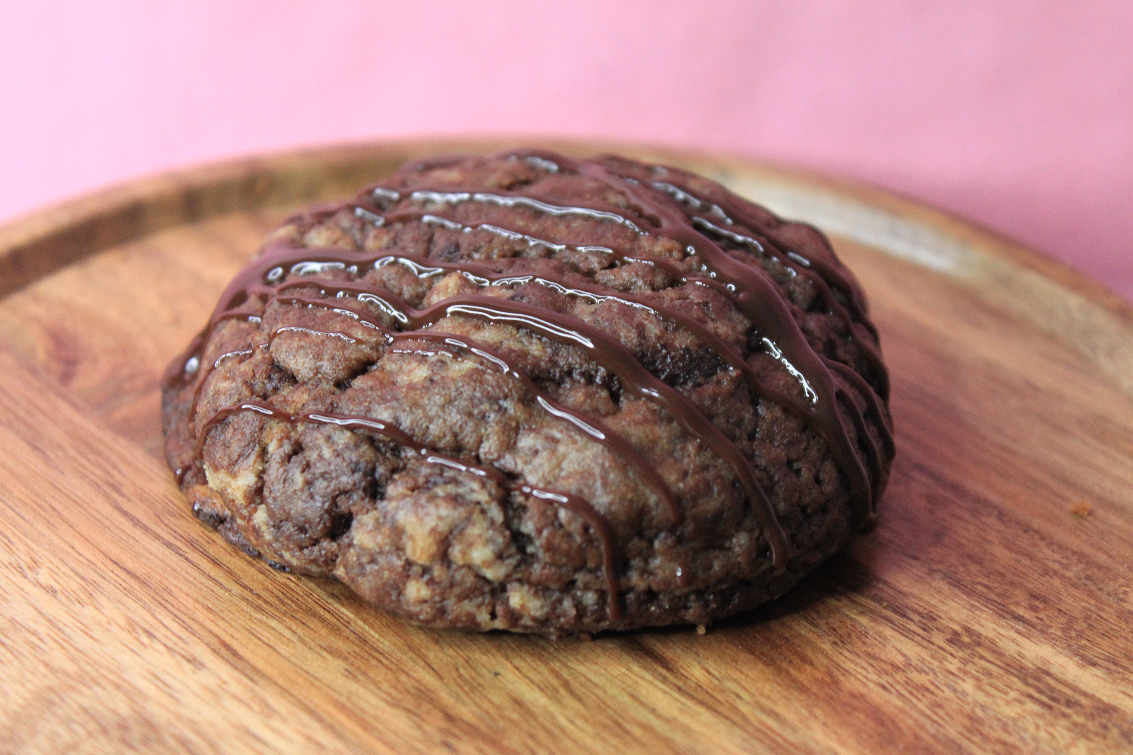 NY Style Double Chocolate Royal with drizzle